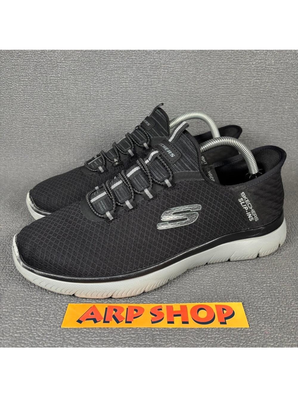 Skechers Slip-ins Summits High Range 232457W Size 7.5 Men's Black Running Shoes